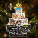 Gift For Bestie,Christmas,Love,Family - Custom Photo Bestie Family We Just Knew We Were Having Fun - Personalized Custom Shaped Acrylic Ornament