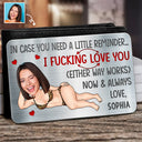 Gift For Couples,Gift For Wife,Gift For Husband,Gift For Boyfriend,Gift For Girlfriend,Funny - Custom Photo I F*cking Love You Either Way Works Funny Couple - Personalized Aluminum Wallet Card
