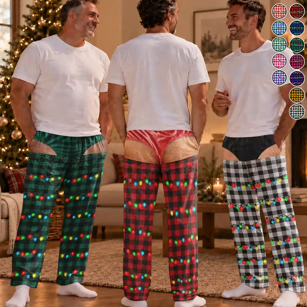 Funny Underwear Print Plaid Pattern Husband Dad Brother - Personalized ...