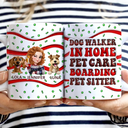 Dog Lovers,Dog Mom,Funny - Dog Walker In Home Pet Care Funny - 3D Inflated Effect Printed Mug, Personalized White Edge-to-Edge Mug