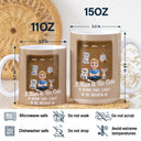 Cat Lovers,Cat Mom,Cat Dad,Pet Lovers,Happy - A Girl And Her Cat A Bond That Can't Be Broken Toy Box - Personalized White Edge-to-Edge Mug