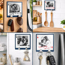 Gift For Couples, Custom Photo, Love - Custom Photo Couple Drive Safe Handsome Playing Card - Personalized Mini Key Hook