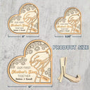 New Mom,New Dad,New baby,Gift For Mother,Love,Happy - Birth Flower Our First Mother's Day Together - Personalized 2-Layered Wooden Plaque With Stand