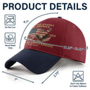 Happy,Independence Day,Gift For Men,Gift For Yourself,Gift For Women,America 250th,Proud - Faux Embroidery Effect Patriotic USA 250th Anniversary - Personalized Two Tone Cap