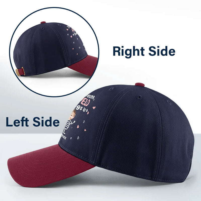 Happy,Gift For Father,Gift For Grandpa,Gift For Men,Photo,Adorable - Custom Photo This Awesome Dad Grandpa Belongs To - Personalized Two Tone Cap