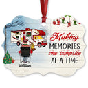 Home Is Where - Gift For Camping Lovers - Personalized Custom Wooden Ornament, Aluminum Ornament
