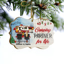 Home Is Where - Gift For Camping Lovers - Personalized Custom Wooden Ornament, Aluminum Ornament
