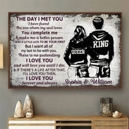 The Day I Met You I Have Found - Gift For Couple - Personalized Custom Poster