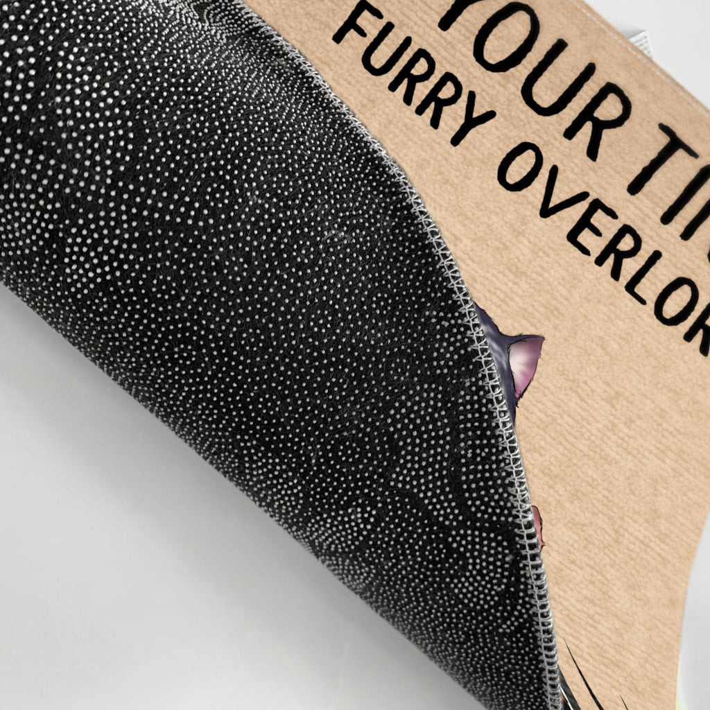Your Tiny Furry Overlords - Gift For Cat Lovers - Personalized Custom Doormat