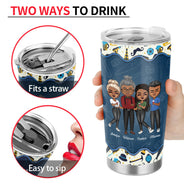 My Favorite People Call Me Grandpa Dad Gift - Personalized Custom Tumbler