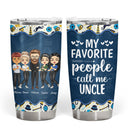 My Favorite People Call Me Grandpa Dad Gift - Personalized Custom Tumbler