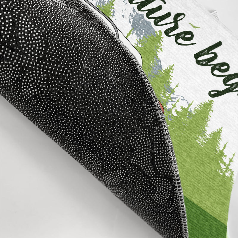 Best Friends Let The Adventure Begin - Camping Gift For Family, BFF Besties & Siblings - Personalized Custom Doormat