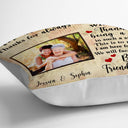 Custom Photo Besties To My Old Friend Pillow - Gift For BFF Best Friends - Personalized Custom Pillow