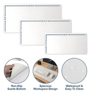 Art Design, Custom Photo, Romantic, Gift For Couples, Photo - Semi Realistic Portrait - Custom Photo Semi Realistic Portrait You & Me We Got This - Personalized Leather Desk Mat