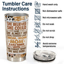 Wander Prints Mother Gifts, Gifts For Mother-in-law, Step Mom, Grandma, Mother's Day, Birthday Gifts - She Believed She Could And She Almost Did - Gift For Mom - Custom Tumbler, Travel Cup, Insulated 20oz Cup