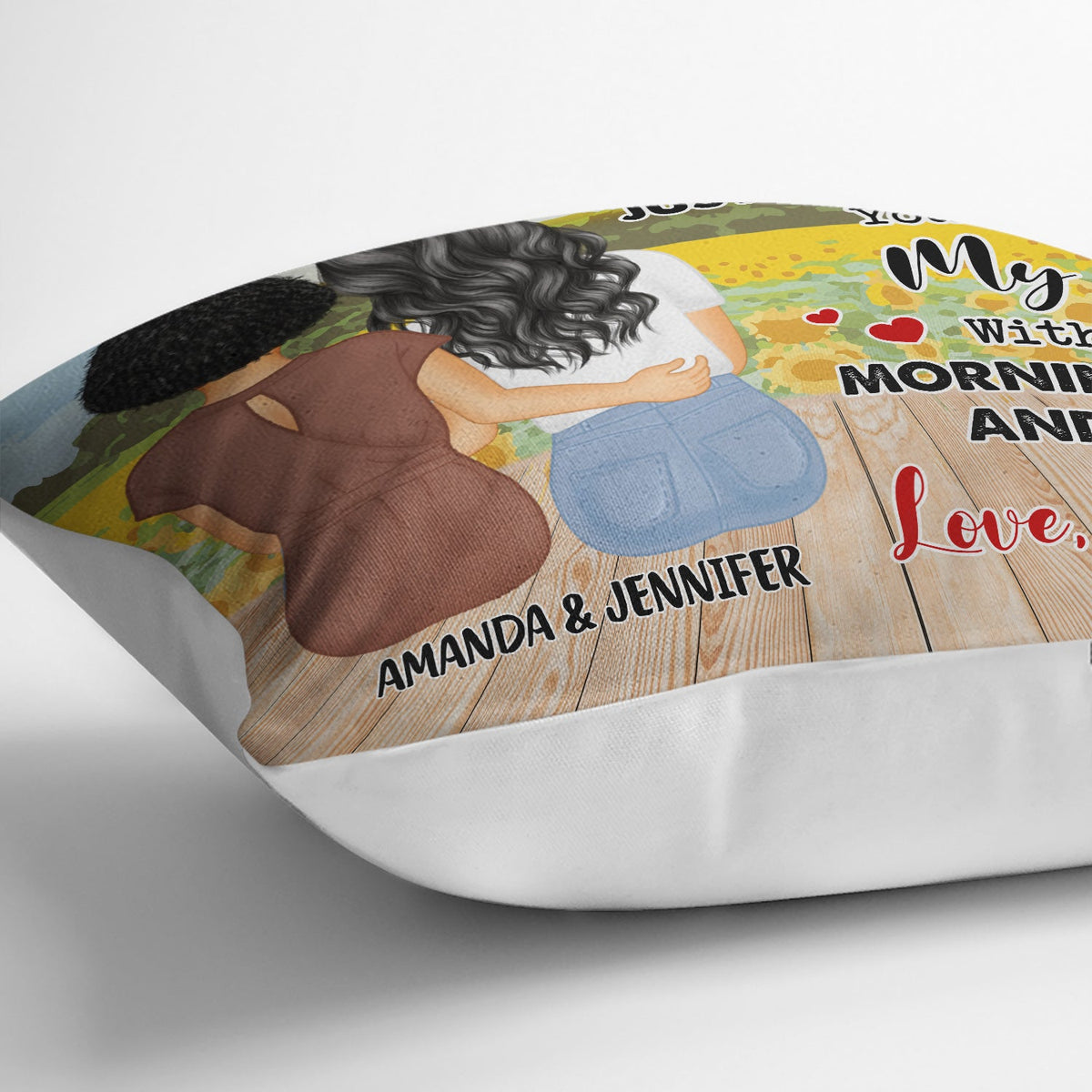 Hugged This Soft Pillow - Gift For Daughter, Granddaughter - Personalized Pillow