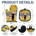 This Can Cook - Gift For Him, Gift For Father - Personalized Oven Mitts, Pot Holder