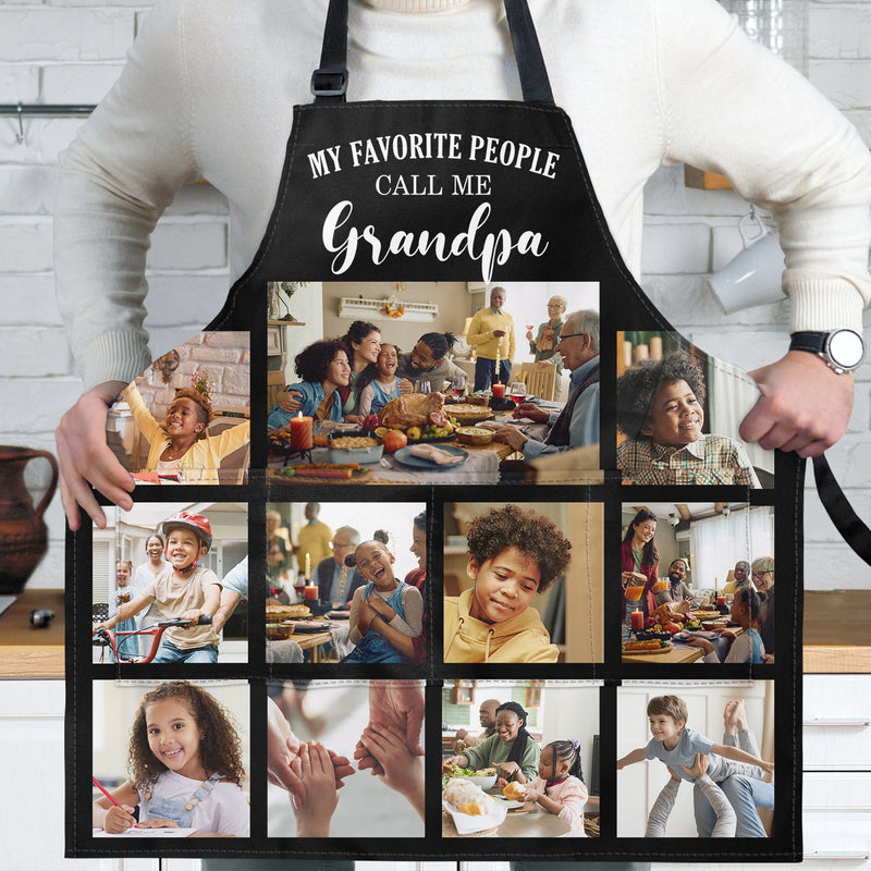 Custom Photo My Favorite People Call Me - Gift For Mother, Grandma - Personalized Apron