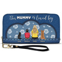 This Is Loved By - Gift For Mom, Mother - Personalized Leather Long Wallet