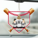 Baseball Mom - Gift For Sport Mom, Baseball, Softball Mom - Personalized Acrylic Car Hanger