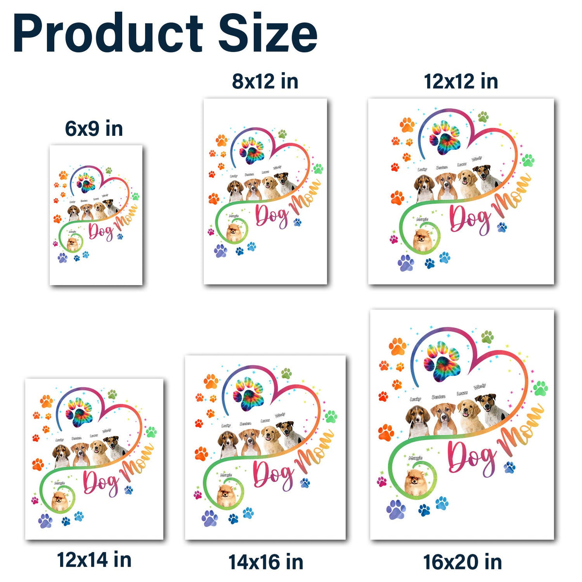 Custom Photo Dog Mom - Gift For Dog Lovers - Personalized Decor Decal