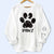 Pawz Dog Mom Dog Dad - Gift For Dog Lovers - Personalized Unisex Sweatshirt With Design On Sleeve