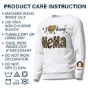 I Love Being Grandma - Gift For Grandma - Personalized Unisex Sweatshirt With Design On Sleeve