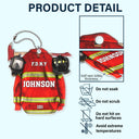 Firefighter Armor With Oxygen Mask - Gift For Firefighter - Personalized Acrylic Car Hanger