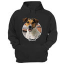 Custom Photo Background Pet Face - Gift For Pet Lovers - Personalized T Shirt