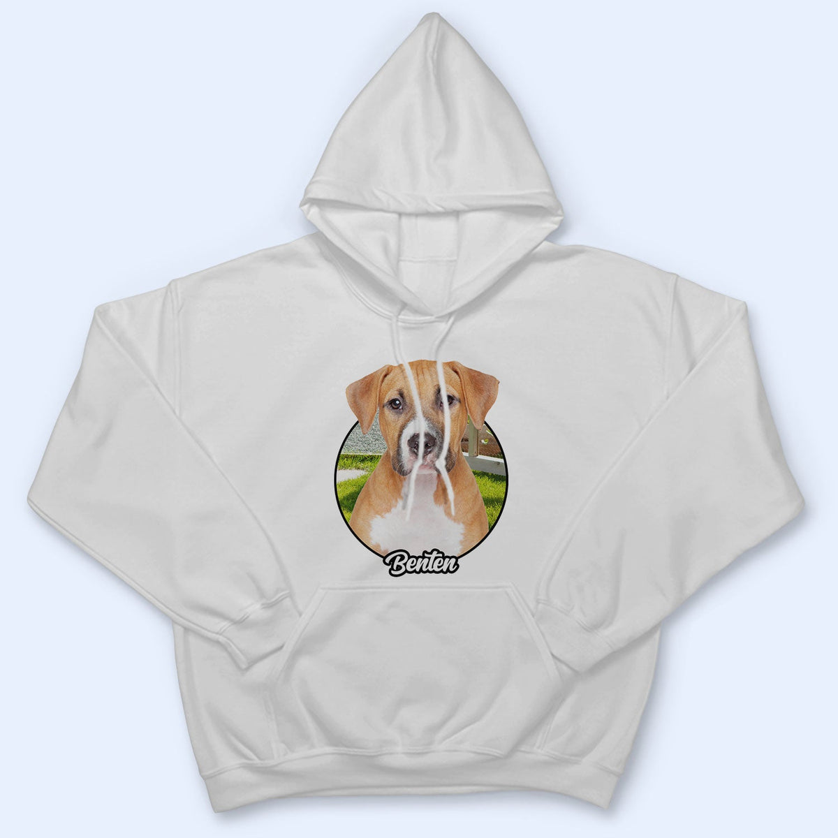 Custom Photo Background Pet Face - Gift For Pet Lovers - Personalized T Shirt