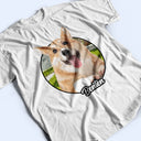 Custom Photo Background Pet Face - Gift For Pet Lovers - Personalized T Shirt