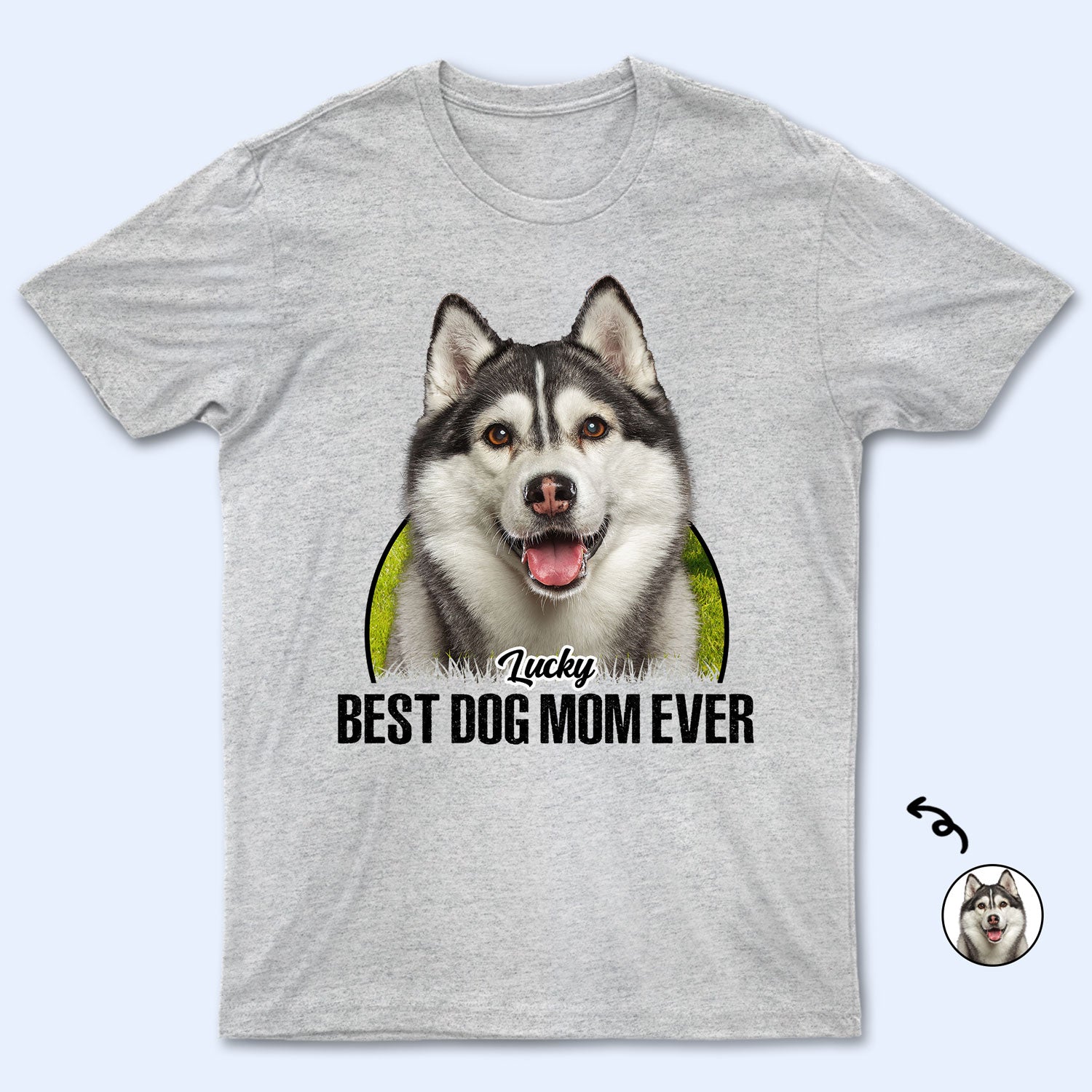 Custom Photo Best Dog Mom Dog Dad Ever - Gift For Dog Lovers - Personalized T Shirt