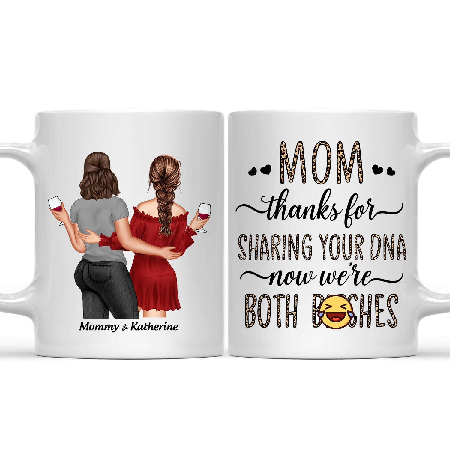 Thanks For Sharing DNA - Gift For Mother, Mom - Personalized Mug