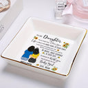 Be Brave Have Courage And Love Life - Birthday, Loving Gift For Daughter - Personalized Ring Dish