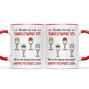Thanks For Not Swallowing Us Simple Sperm - Funny Gift For Mother - Personalized Accent Mug