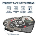 Custom Photo Not A Day Goes By - Memorial, Sympathy Gift - Personalized Heart Shaped Garden Slate & Hook