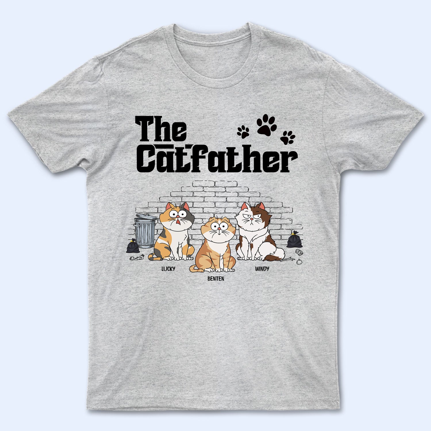 The Catfather The Dogfather - Gift For Pet Lovers - Personalized T Shirt