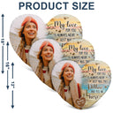 Custom Photo My Love For You Is Always Near - Memorial Gift - Personalized Heart Shaped Pillow