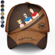 Meilleur papa de tous les temps - Cadeau d'anniversaire, cadeau d'amour pour père, grand-père, grand-père - Casquette classique personnalisée 