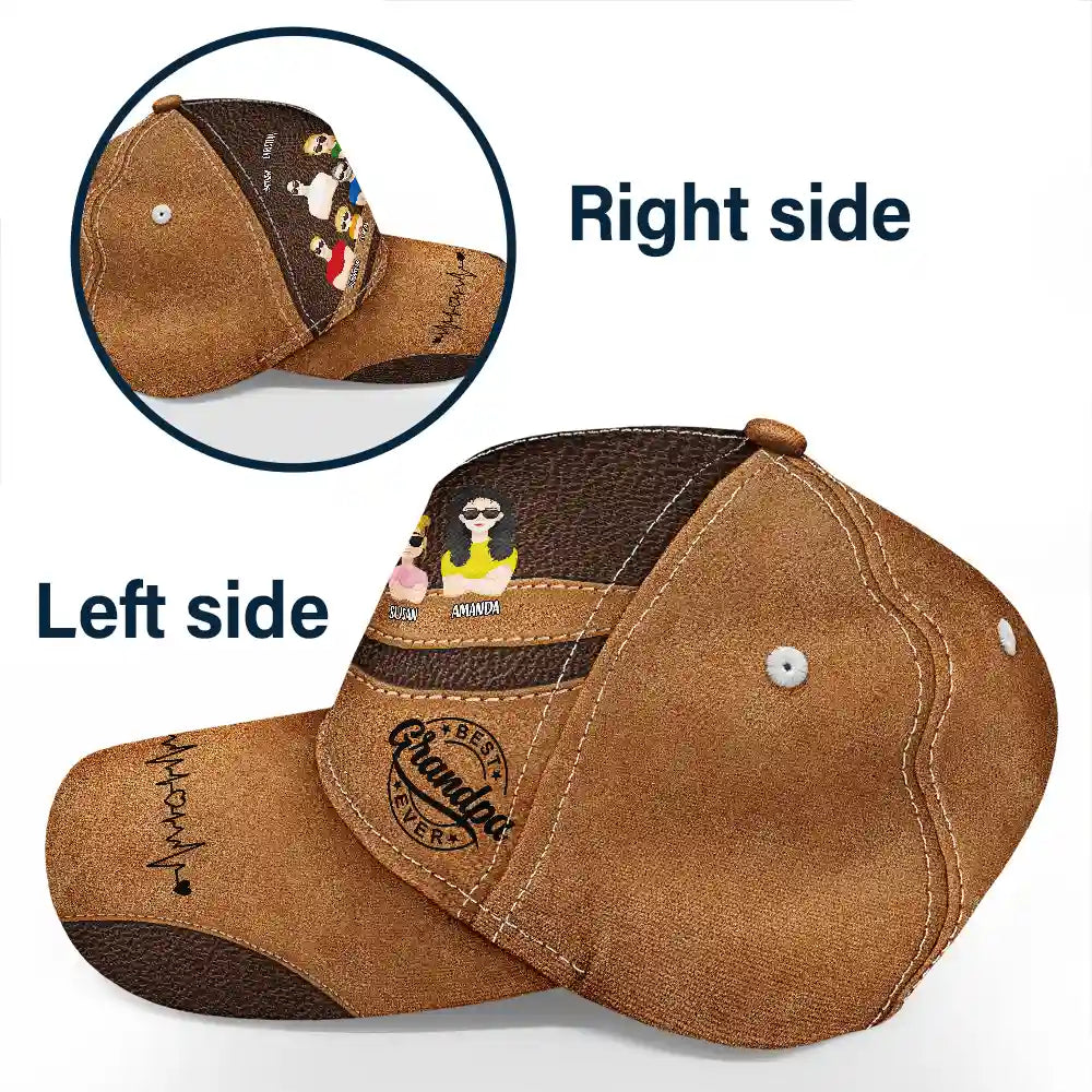 Wander Prints Best Dad Ever Birthday Loving Gift for Father Grandfather Grandpa Personalized Classic Cap Classic Cap Without Box