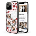 Calendar Custom Photo Couples - 3D Inflated Effect Printed Clear Phone Case, Personalized Clear Phone Case