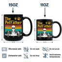 Le Père Chien - Cadeau pour papa chien, amoureux des chiens - Mug noir personnalisé