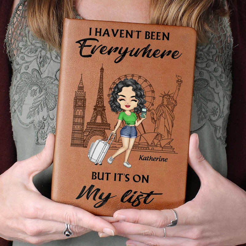 Les souvenirs que nous avons créés - Cadeau pour les amoureux du voyage - Journal en cuir personnalisé