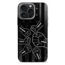 Stars & Stripes, Fist Bump - Gift For Dad, Father, Grandfather, Grandpa - Personalized Clear Phone Case