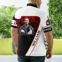Custom Photo Garage Mechanic Man - Gift For Dad, Father, Grandpa - Personalized Polo Shirt