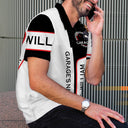 Custom Photo Garage Mechanic Man - Gift For Dad, Father, Grandpa - Personalized Polo Shirt