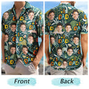 Custom Photo Dino #1 Dad - Personalized Hawaiian Shirt
