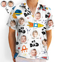 Custom Photo Astronaut #1 Dad - Personalized Hawaiian Shirt