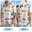 Custom Photo Astronaut #1 Dad - Personalized Hawaiian Shirt