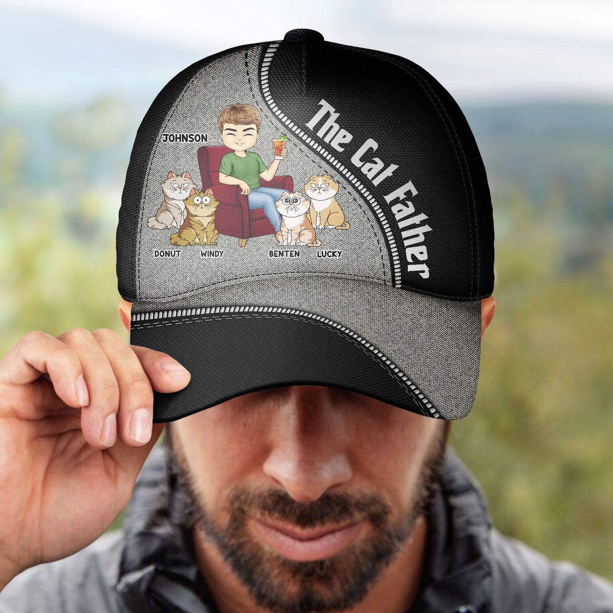 Le Père Chat - Casquette Classique Personnalisée 
